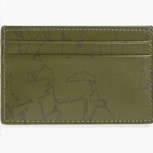 Alexander McQueen Graffiti Leather Card Holder